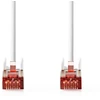 Image de Nedis Câble réseau CAT6 - RJ45 mâle - RJ45 mâle - S/FTP - 5.00 m - rond - LSZH - blanc - enveloppe