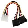 Image de NEDIS Internal Power Cable - Molex Male - 2x SATA 15-pin Female - 0.15 m - Various - Neuf