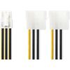 Image de Nedis Câble d'alimentation interne | 2x Molex mâle | PCI Express femelle | Plaqué or | 0.20 m | rond | PVC | Jaune / Noir | Sac plastique NE550677292