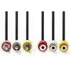 Image de Nedis Cvgp24305bk50 Câble Vidéo Composite 3x Rca Mâle - 3x Rca Femelle 5,0 M Noir