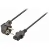 Image de Nedis - Power Cable - Schuko Male Angled - Iec-320-c13 - 3.0 M - Noir