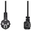 Image de Nedis Power Cable - Schuko Male Angled - Iec-320-c13 Angled - 3.0 M - Noir