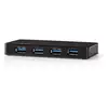 Image de Nedis UHUBU3420BK hub & concentrateur USB 3.2 Gen 1 (3.1 Gen 1) Micro-B Noir - Neuf