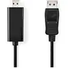 Image de Nedis Displayport cable - DisplayPort male - HDMI male - 4K@30Hz - Nickelé - 2,00 m - Rond - PVC - Noir - Boîte