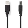 Image de Nedis CCGB60100BK50 câble USB USB 2.0 5 m USB A USB B Noir - Neuf