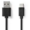 Image de Nedis CCGB60600BK01 câble USB USB 2.0 0,1 m USB C USB A Noir - Neuf