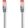 Image de Câble réseau CAT6 | RJ45 mâle | RJ45 mâle | S/FTP | 3.00 m | Rond | LSZH / PVC | Gris | Emballé