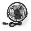 Image de Nedis Mini Ventilateur de Table 10cm 3W Rotatif en Métal 1 Vitesse Noir - Neuf