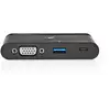 Image de Nedis TCARF220BK station d'accueil USB 3.2 Gen 1 (3.1 Gen 1) Type-C Noir - Neuf