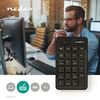 Image de Nedis Wired Keyboard - USB-A - bureau - une main - numérique - clavier numérique
