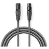 Image de Nedis COTH15010GY10 câble audio 1 m XLR (3-pin) Gris - Neuf