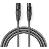 Image de Nedis COTG15010GY150 câble audio XLR (3-pin) Gris - Neuf