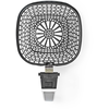 Image de Nedis Friteuse à air chaud Poêle à griller - revêtement antiadhésif - compatible lave-vaisselle - métal - gris