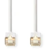 Image de Nedis Câble réseau CAT6 - RJ45 mâle - RJ45 mâle - S/FTP - 5.00 m - rond - LSZH / PVC - blanc - emballage avec fenêtre transparente