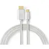 Image de USB-C  Adapter | USB 3.2 Gen 1 | USB-C  mâle | HDMI  Connector | 4K@60Hz | 18 Gbps | 2,00 m | Rond | Plaqué or | Tressé / Nylon | Aluminium | Boîte avec fenêtre couverte.