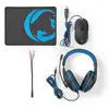 Image de Nedis GCK31100BK clavier Souris incluse Gaming Noir, Bleu - Neuf