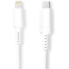 Image de Nedis Câble Lightning - USB 2.0 - Apple Lightning 8 broches - Connecteur USB-C - 480 Mbps - Nickelé - 1,00 m - Rond - PVC - Blanc - Boîte