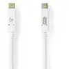 Image de Nedis CCGW64750WT10 câble USB USB 3.2 Gen 2 (3.1 Gen 2) 1 m USB C Blanc - Neuf