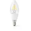 Image de Ampoule à Filament Connectée Wi-Fi LED 5W 400lm E14 en Forme de Bougie Transparent - Neuf