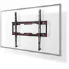 Image de Nedis support TV mural fixe - 23 - 55 " - poids d'écran maximal supporté : 35 kg - distance minimale du mur : 28 mm - acier - noir