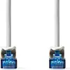 Image de Câble réseau CAT6a | S/FTP | RJ45 mâle | RJ45 mâle | 0.50 m | Snagless | Rond | LSZH | Gris | Enveloppe