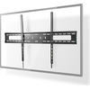Image de Nedis support TV mural fixe - 60 - 100 " - poids d'écran maximal supporté : 75 kg - distance minimale du mur : 30.5 mm - métal / acier - noir