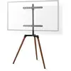 Image de Support TV sur Pied | 50 - 65 " | Poids d'écran maximal pris en charge: 35 kg | Scandinavian Design | Rotatif | Sangle anti-bascule | Verrouillage par pression | Acier / Aluminium | Noir