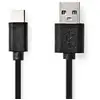 Image de Câble USB | USB 2.0 | USB-C  mâle | USB-A mâle | 60 W | 480 Mbps | Nickelé | 3,00 m | Rond | PVC | Noir | Boîte