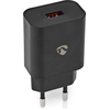 Image de NEDIS Netzladegerät TypC USB-A 18W ohne Kabel sw WCQC302ABK