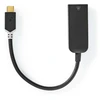 Image de Nedis Adaptateur réseau USB - USB 3.2 Gen 1 - 1000 Mbps - USB-C mâle - RJ45 femelle - 0.20 m - rond - plaqué or - cuivre étamé - anthracite - boîte