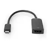 Image de Nedis CCGB64652BK02 0,2 m USB Type-C HDMI Noir - Neuf