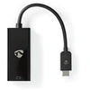 Image de Nedis USB-C Adapter - USB 3.2 Gen 1 - USB-C mâle - Mini DisplayPort femelle - 8K@60Hz - 0.20 m - rond - nickelé - PVC - noir - sac plastique