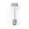 Image de Nedis CCTB64680AL02 Adaptateur Usb Usb 3.2 Gen 1 Usb Type-c  Male Hdmi  Connector 0.20 M Rond Vergbreid / Nylon Zilver Cover Window Box