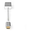 Image de Adaptateur USB-C  | USB 3.2 Gen 1 | USB-C  mâle | DisplayPort femelle | 0,20 m | Rond | Plaqué or | Tressé / Nylon | Argent | Boîte en carton avec fenêtre couverte.