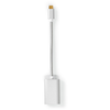 Image de Adaptateur USB-C  | USB 3.2 Gen 1 | USB-C  mâle | DisplayPort femelle / USB-C  femelle | 4K@60Hz | Alimentation électrique | 0,20 m | Rond | Plaqué or | Tressé / Nylon | Argent | Boîte avec fenêtre couverte