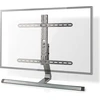Image de Nedis support TV entièrement mobile - 37 - 75 " - poids d'écran maximal supporté : 40 kg - basculant - pivotant - hauteurs préréglées réglables - aluminium / acier - gris