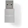 Image de Nedis CCTB60925AL changeur de genre de câble USB A USB C Argent - Neuf