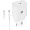 Image de Chargeur secteur NEDIS type C USB-C QuickCh. 20 W Lightning 8 broches : 1 m ws WCPDL20W112WT