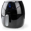 Image de Friteuse à air chaud NEDIS 1500 W 4,6 L antiadhésive. Réglage de la température. Minuterie KAAF240EBK