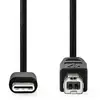 Image de Nedis CCGB60650BK20 câble USB USB 2.0 2 m USB C USB B Noir - Neuf