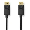 Image de Nedis Displayport cable - DisplayPort male - DisplayPort male - 8K@60Hz - Plaqué or - 1.00 m - Rond - PVC - Noir - Boîte
