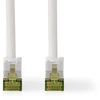 Image de Nedis Câble réseau CAT7 - S/FTP - RJ45 mâle - RJ45 mâle - 0,50 m - Snagless - Rond - LSZH - Blanc - Boîte