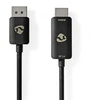 Image de Adaptateur Displayport | DisplayPort Hane | HDMI  Contact | 8K@30Hz | Nickel Plated | Rak | 1.80 m | Round | TPE | Svart | Kuvert