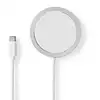 Image de Nedis Wireless Smartphone Aluminium, Blanc USB Recharge sans fil Intérieure - Neuf