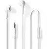 Image de Écouteurs Filaires 3.5mm avec Micro et Contrôle du Volume 1.2m Blanc - Neuf
