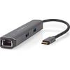 Image de Nedis Ccbbw64230At02 Adaptateur Usb Multi-Port Usb 3.2 Gen 1 Usb-C&Trade ; Male Hdmi&Trade ; Output / RJ45 Female / 2X Usb-A Female / 2X Usb-C&Trade ; 5 Gbps 0.20 M Round Gold-plated Pvc Anthracite Box