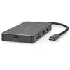 Image de Adaptateur Multi-Ports USB | USB 3.2 Gen 1 | USB-C  Mâle | Micro SD / RJ45 Femelle / SD / USB-C  Femelle / 2x HDMI  / 2x USB-A Femelle | 5 Gbps | 0.20 m | Rond | Plaqué or | PVC | Anthracite | Boîte