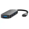 Image de Nedis CCGB64220GY01 hub & concentrateur USB 3.2 Gen 1 (3.1 Gen 1) Type-C 5000 Mbit/s Gris - Neuf