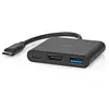 Image de Adaptateur multiport USB | USB 3.2 Gen 1 | USB-C  Male | HDMI  Output / USB-A Female / USB-C  Female | 5 Gbps | 0.10 m | Rond | Nickel Plated | PVC | Black | Box