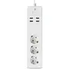 Image de Multiprise Connectée Wi-Fi SmartLife 3 Sorties 16A 3680W avec Ports USB 1.8m Blanc - Neuf